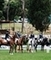 Great Britain’s Team Audevard stand third on the podium in Rome’s five-star Nations Cup